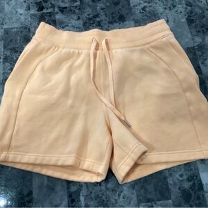 Lululemon Peach Sweat Shorts size 8.